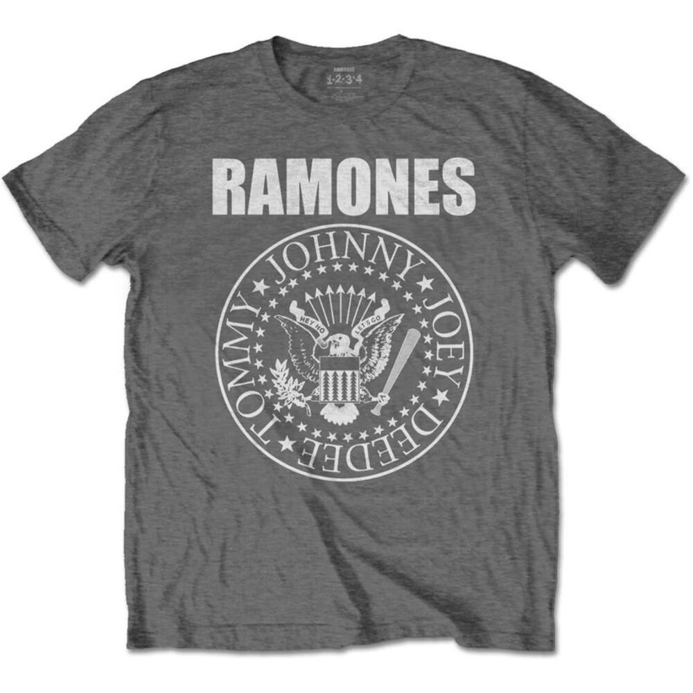 Ramones Childrens/Kids Presidential Seal T-Shirt / Charcoal Grey